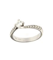 Anello Soranzo Gioielli Donna Solitario in Oro bianco Diamante 0.32 Ct NP10387856 - NP10387856